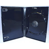 DVD Case - Glossy Black Single 14mm Virgin Grade