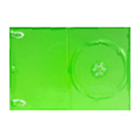 DVD Case - Single Disc Holder Solid Green 14mm