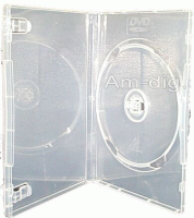 DVD Case - Clear Single M-Lock Hub 14mm Spine