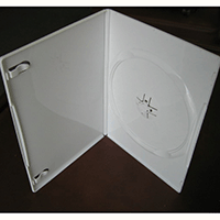 DVD Case - White Single 7mm - Super Slim