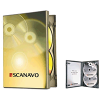 DVD Case - Scanavo Double Black 22mm Spine