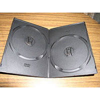 DVD Case - Black Double 9mm Spine - Slim Style