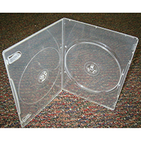 DVD Case - Double Super Clear 4mm Spine Ultra Slim