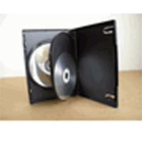 DVD Case - Triple Black 14mm Spine - Slim Style