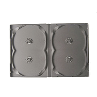 DVD Case - Black Quad 14mm - Overlap Style