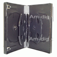 DVD Case - Black Seven Disc Holder
