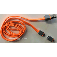 Earldom WZNB-21: 2 in 1 iPhone & Micro USB- Orange