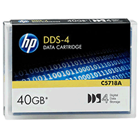 Hewlett Packard C5718A: DDS-4 Data Cartridge 40GB Hewlett Packard C5718A: DDS-4 Data Cartridge 40GB
