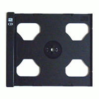 CD Tray Part - Black Double (No Case Shell)
