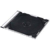 Mini CD Jewel Case - Black Single - 5.2mm Thick