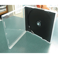 CD Jewel Case - Poly Single Black 10.4mm Spine