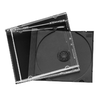 CD Jewel Case - Black Single Unassembled