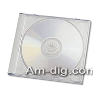 CD Jewel Case - White Single 10mm Assembled
