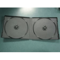 CD Jewel Case - Poly Double Black 0.375