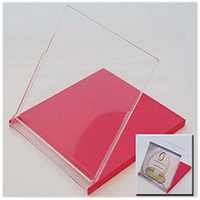 Calendar Case - 5.25 inch CD Jewel Style Clear/Red