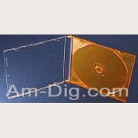 CD Jewel Case - MaxiSlim Colors - Orange Single