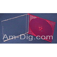 CD Jewel Case - MaxiSlim 5.2mm Red Single