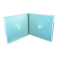 CD Jewel Case - Poly Double Semi-Clear w/ Sleeve