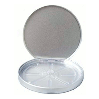 Tin CD/DVD Case Round D-Shape no Window Clear Tray