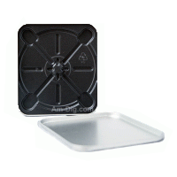 Tin CD/DVD Case Square Style no Hinge no Window