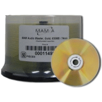 MAM-A 11498: GOLD CD-R No Logo Pro Audio Master