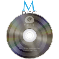 M-Disc DVD+M 4.7GB 1000 Year Disc Logo Top Surface M-Disc DVD+M 4.7GB 1000 Year Disc Logo Top Surface