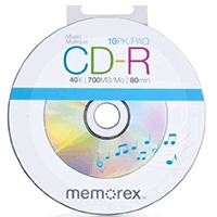 Memorex CD-R Digital Audio 40X 10Pk Shrinkwrap