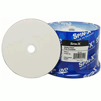 Prodisc / Spin-X 46152360: DVD-R 16x White Inkjet
