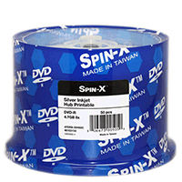 Prodisc / Spin-X 46153132: DVD-R 8x Silver Inkjet