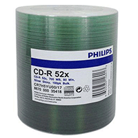 Philips CD-R Color Opp Logo Top in 100 Cakebox