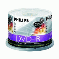Philips DM4I6B50F/17 DVDR 16x White Inkjet Cakebox