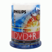 Philips DR4S6B00F/17 DVD+R 16x 100-Cakebox