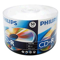 You may also be interested in the Philips CD-R Logo Top in 50 Bulk Pack w/ Handle.