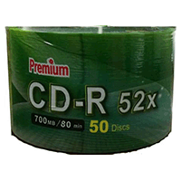 Premium/CMC 80min/700mb Shiny Silver CD-R