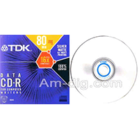 TDK 80 Min Inkjet Silver Case TDK 80 Min Inkjet Silver Case
