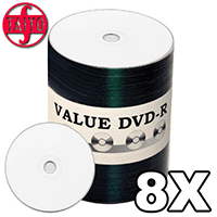 Taiyo Yuden/CMC Value DVDR 8x Inkjet White Spindle