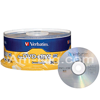 Verbatim 94834 DVD+RW 4.7GB 4x- 30pk Spindle Verbatim 94834 DVD+RW 4.7GB 4x- 30pk Spindle