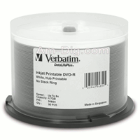 You may also be interested in the Verbatim 94853 DVD-R 4.7GB 8x White Thermal 50pk.
