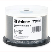 Verbatim 94907 MediDisc DVDR 4.7GB 8x Thermal-50pk Verbatim 94907 MediDisc DVDR 4.7GB 8x Thermal-50pk