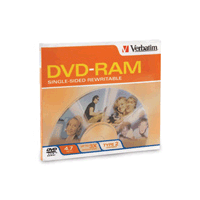 Verbatim 95002: 4.7GB 3x Type II Cartridge DVD-RAM Verbatim 95002: 4.7GB 3x Type II Cartridge DVD-RAM