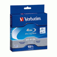 Verbatim 97335 BD-R DL 50GB 6x Branded-10pk