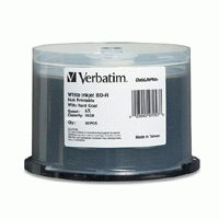 Verbatim 97339 BD-R 25GB 6x White InkJet-50pk Verbatim 97339 BD-R 25GB 6x White InkJet-50pk